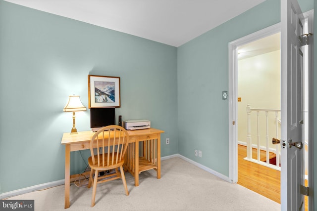 office featuring baseboards