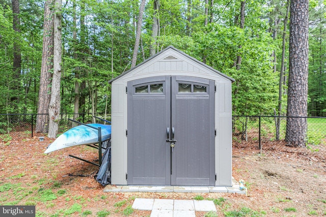 309 N Glebe Rd, Montross, VA 22520 - view of shed featuring fence