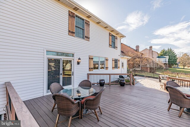 7140 Poole Jones Rd, Frederick, MD 21702 - deck with outdoor dining area