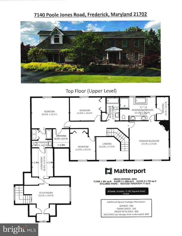 7140 Poole Jones Rd, Frederick, MD 21702 - property floor plan