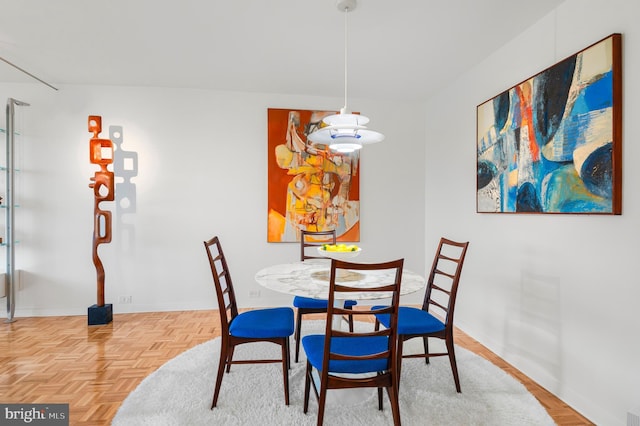 dining area with baseboards