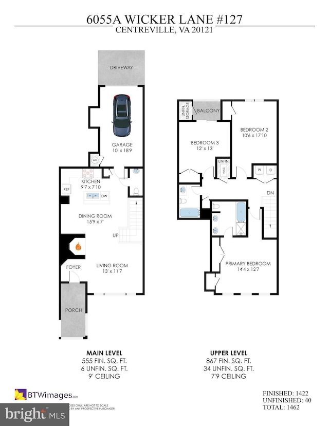 6055 Wicker Ln Unit 127, Centreville, VA 20121 - home floor plan