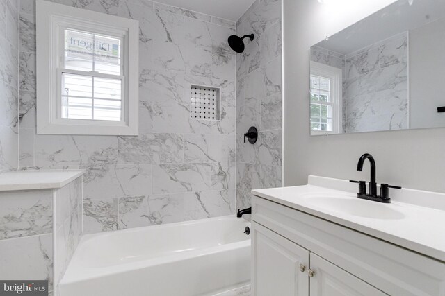 3411 Roselawn Ave, Baltimore, MD 21214 - full bath featuring vanity and shower / tub combination
