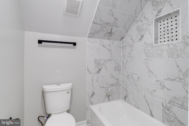 3411 Roselawn Ave, Baltimore, MD 21214 - bathroom featuring toilet and shower / tub combination