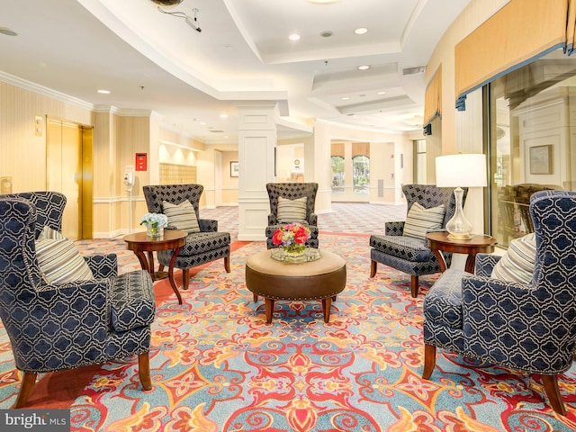 900 N Taylor St Unit 1105, Arlington, VA 22203 - building lobby featuring recessed lighting