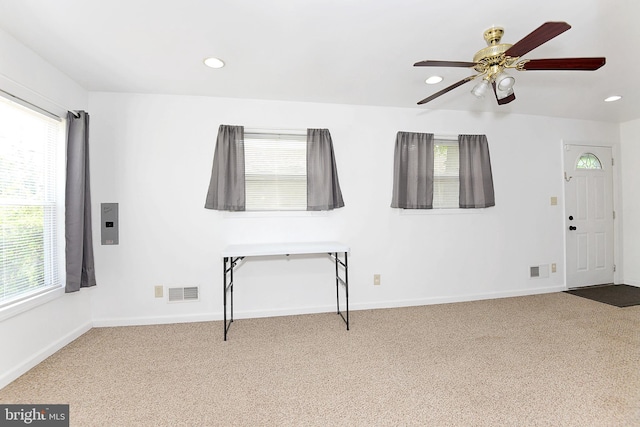 13 Dorset Dr, Ewing, NJ 08618 - unfurnished room featuring plenty of natural light, carpet flooring, recessed lighting, and baseboards