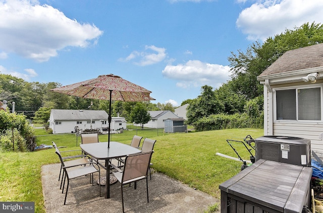 13 Dorset Dr, Ewing, NJ 08618 - view of patio / terrace featuring central air condition unit and outdoor dining space