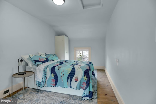 314 Bohemia Ave, Chesapeake City, MD 21915 - bedroom with attic access and wood finished floors