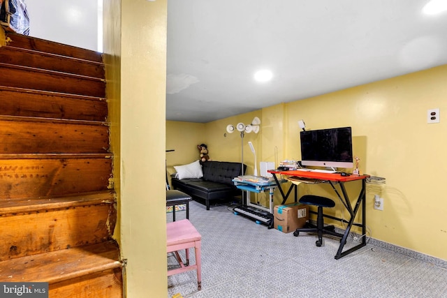 602 Lippincott Ave, Riverton, NJ 08077 - recreation room with carpet floors and recessed lighting