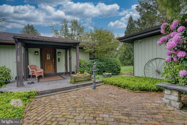 3012 Duncan Rd, White Hall, MD 21161 - doorway to property featuring metal roof