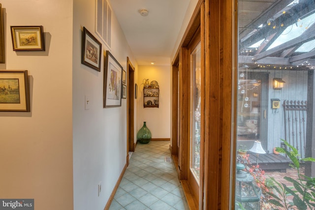 3012 Duncan Rd, White Hall, MD 21161 - hall with light tile patterned floors and baseboards