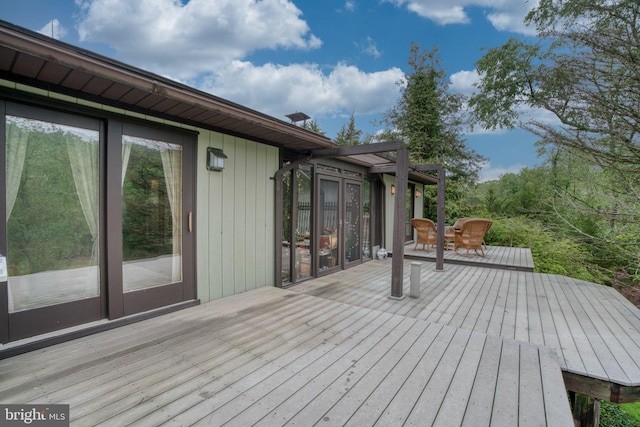 3012 Duncan Rd, White Hall, MD 21161 - view of wooden deck