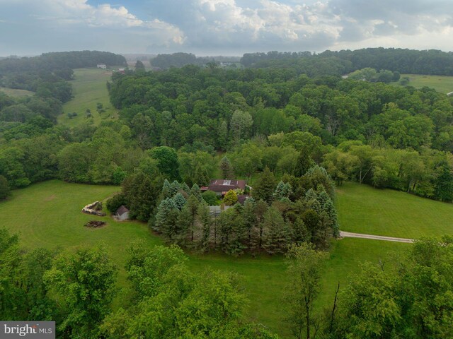 3012 Duncan Rd, White Hall, MD 21161 - aerial overview of property's location with rural landscape and a forest
