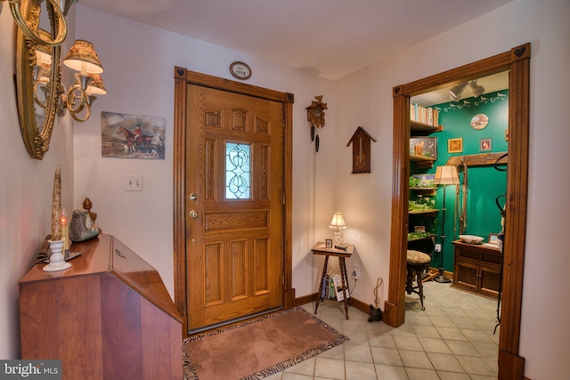 3012 Duncan Rd, White Hall, MD 21161 - foyer entrance with light tile patterned flooring and baseboards