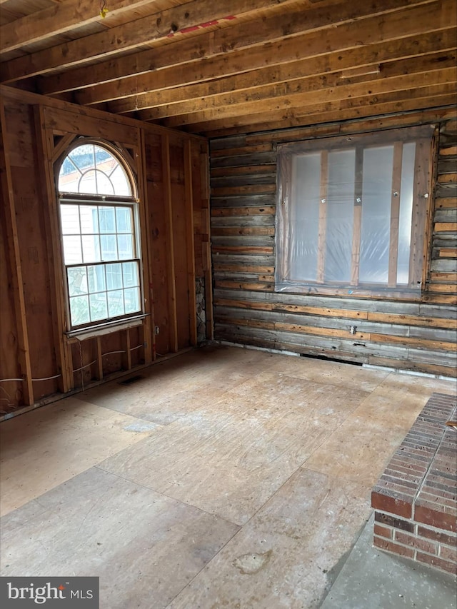 view of spare room