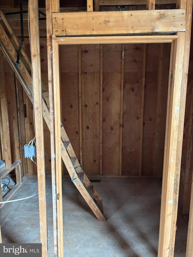 view of basement