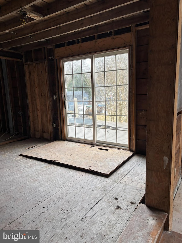 misc room featuring hardwood / wood-style floors