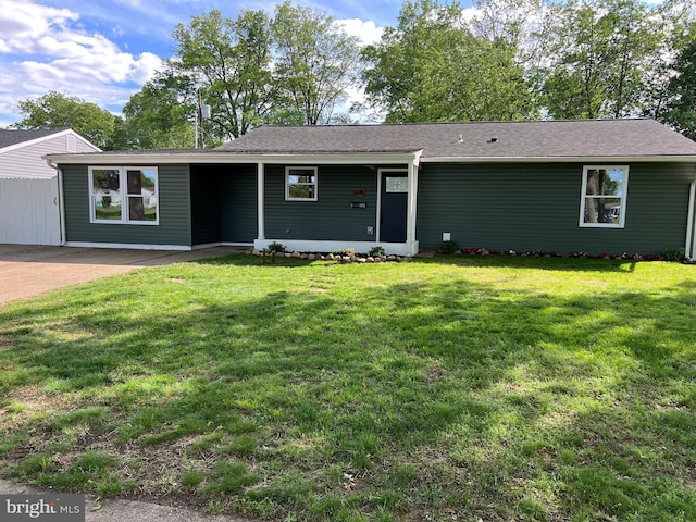 119 Oaktree Dr, Levittown, PA 19055 - ranch-style home with a front yard