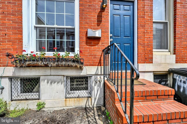 1407 Clarkson St, Baltimore, MD 21230 - property entrance with brick siding