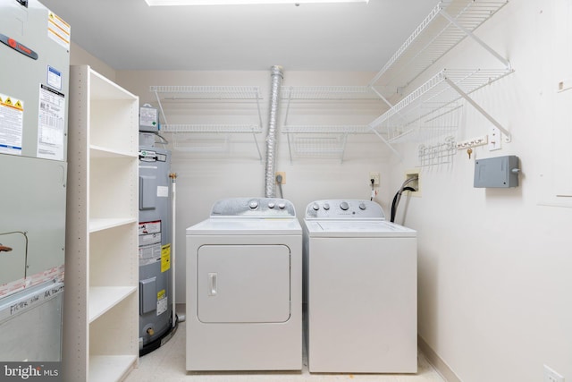 930 Astern Way Unit 502, Annapolis, MD 21401 - laundry area with separate washer and dryer and water heater