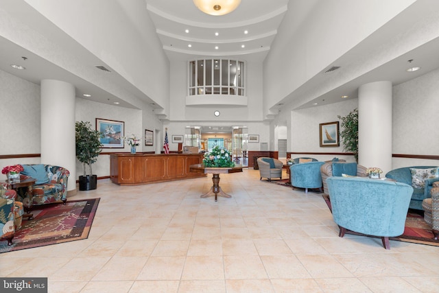 930 Astern Way Unit 502, Annapolis, MD 21401 - building lobby with recessed lighting and a towering ceiling