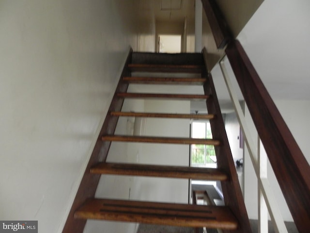 stairs with attic access