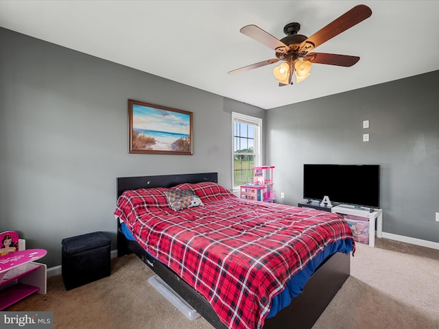1497 Double Church Rd, Stephens City, VA 22655 - carpeted bedroom featuring baseboards and ceiling fan