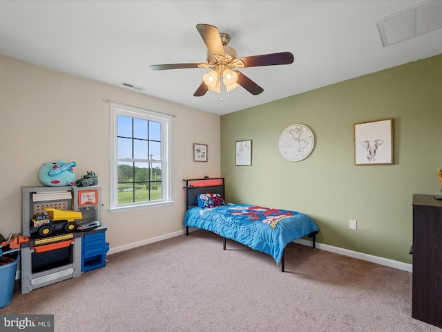 1497 Double Church Rd, Stephens City, VA 22655 - bedroom featuring carpet flooring, baseboards, and a ceiling fan
