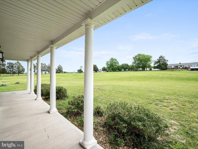 1497 Double Church Rd, Stephens City, VA 22655 - view of grassy yard with a porch