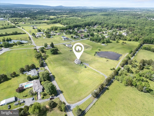 1497 Double Church Rd, Stephens City, VA 22655 - aerial view of property's location featuring a nearby body of water