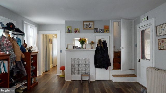 504 SE Front St, Milford, DE 19963 - entryway featuring radiator heating unit and wood finished floors