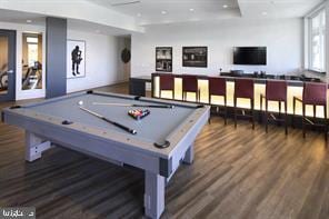 42869 Littlehales Ter, Ashburn, VA 20148 - recreation room featuring wood finished floors and billiards