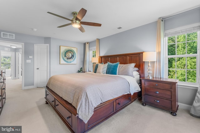 7820 Loblolly Way, Hanover, MD 21076 - bedroom featuring light carpet, multiple windows, and baseboards
