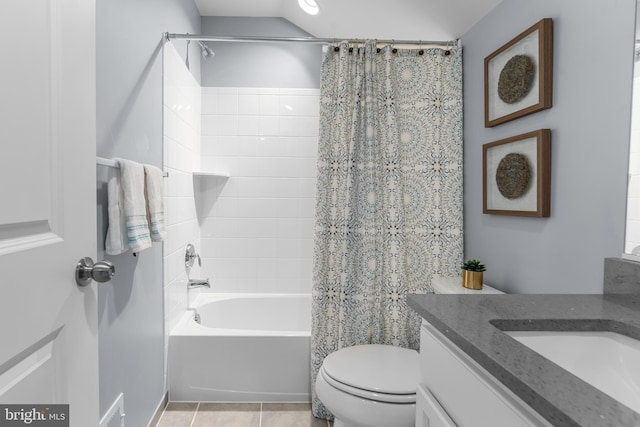 7820 Loblolly Way, Hanover, MD 21076 - full bath with vanity, toilet, shower / bath combination with curtain, and tile patterned flooring