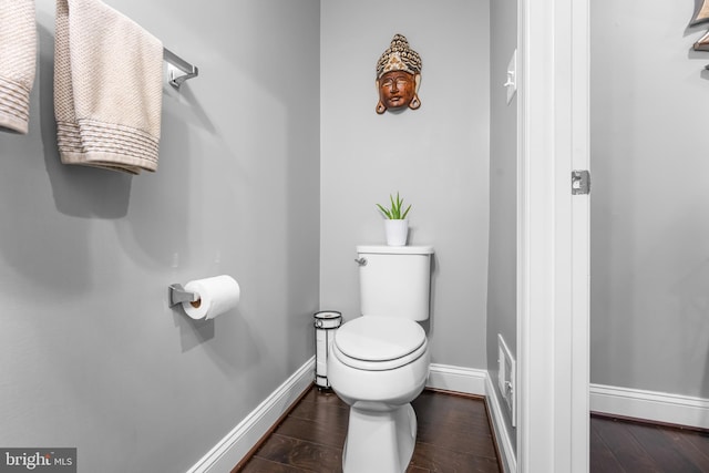 7820 Loblolly Way, Hanover, MD 21076 - bathroom featuring toilet, baseboards, and wood finished floors
