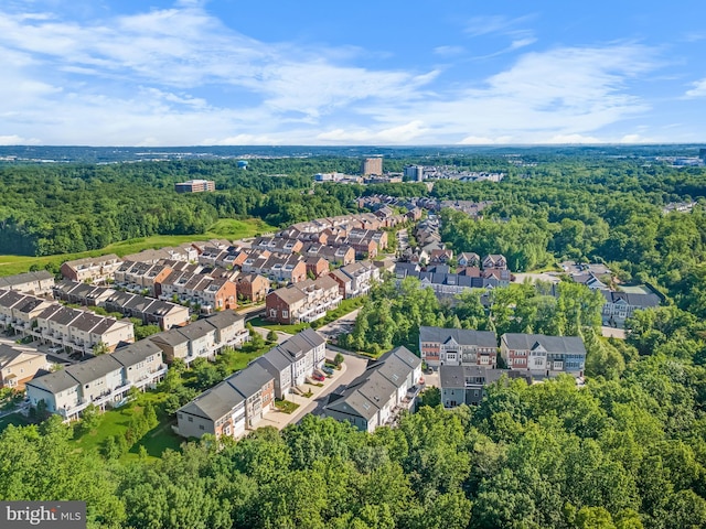 7820 Loblolly Way, Hanover, MD 21076 - aerial view of property and surrounding area with nearby suburban area and a heavily wooded area