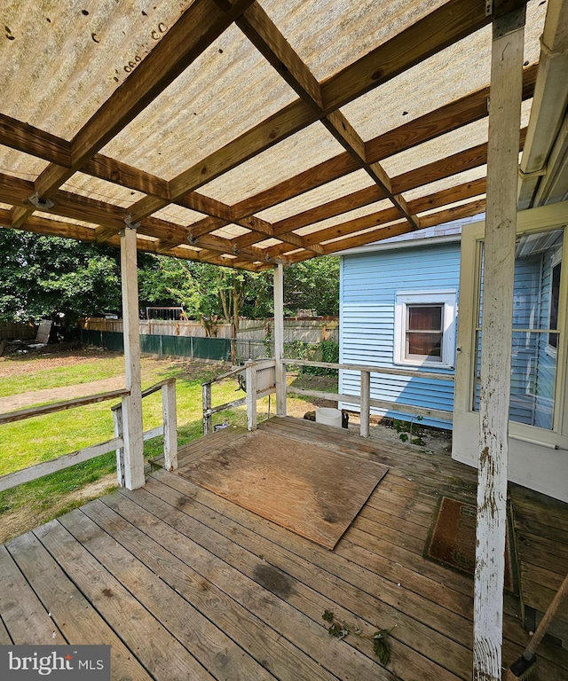 49 Front St, Wyoming, DE 19934 - view of wooden deck
