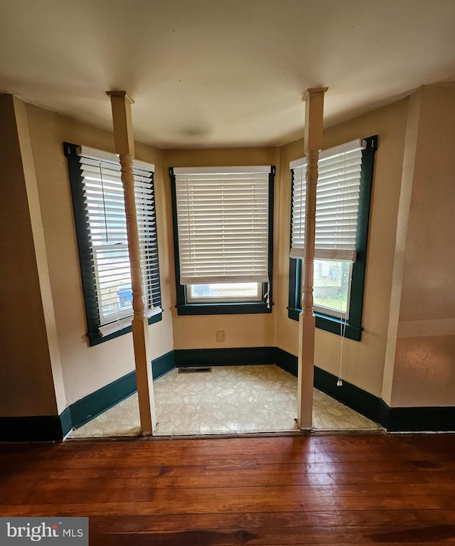 49 Front St, Wyoming, DE 19934 - spare room featuring wood-type flooring and baseboards