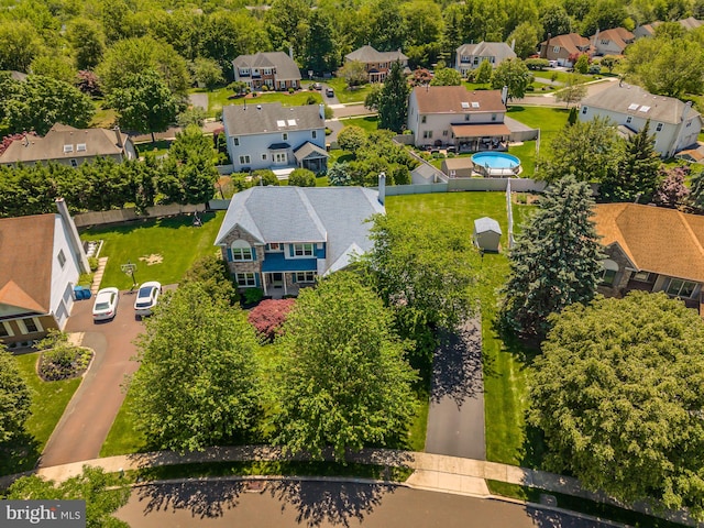 106 Ridgeview Rd, North Wales, PA 19454 - aerial view of residential area with a pool