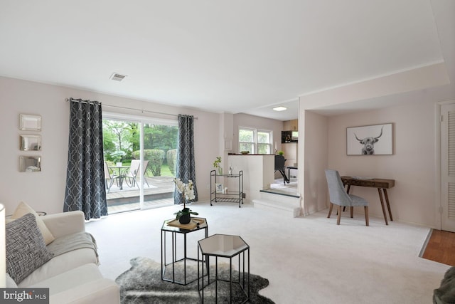 3702 Forest Grove Dr, Annandale, VA 22003 - living room with carpet flooring