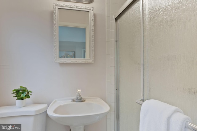 3702 Forest Grove Dr, Annandale, VA 22003 - full bath with toilet, a sink, and a shower stall