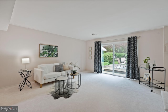 3702 Forest Grove Dr, Annandale, VA 22003 - living room with carpet and baseboards