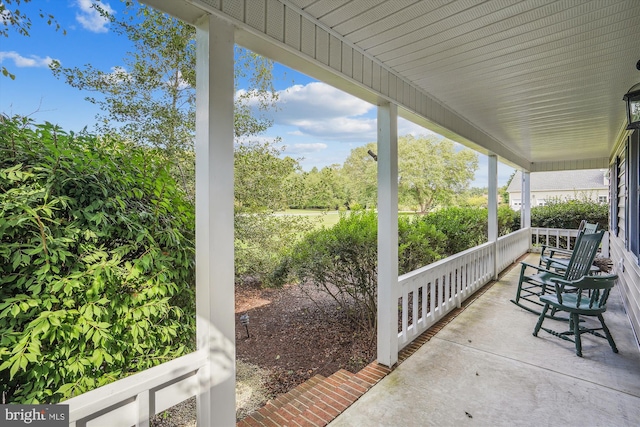 24749 Swan Rd, Saint Michaels, MD 21663 - view of patio with covered porch
