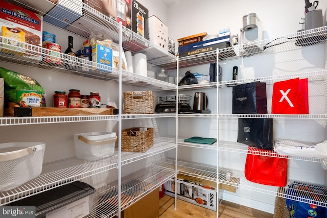 view of pantry