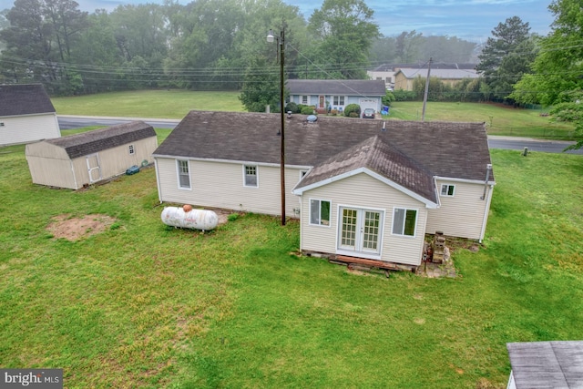 85 Woodland Ave, Ocean View, DE 19970 - rear view of house featuring french doors and a yard