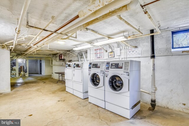 6624 Boulevard Vw Unit C1, Alexandria, VA 22307 - shared laundry featuring washer and dryer