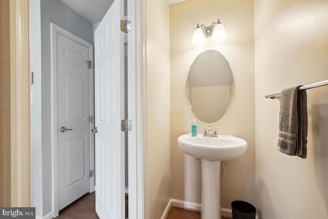 232 Urban Ave Unit 232, Gaithersburg, MD 20878 - bathroom featuring wood finished floors and a sink