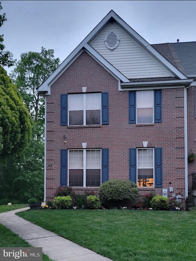 2212 Palustris Ln, Abingdon, MD 21009 - view of front of home featuring a front yard and brick siding