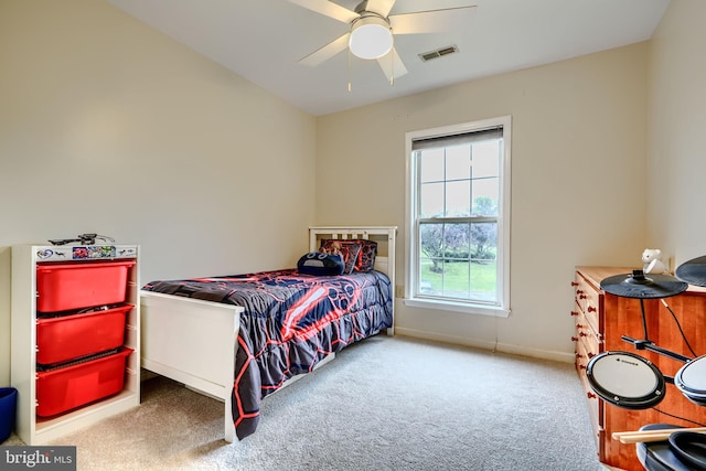 2212 Palustris Ln, Abingdon, MD 21009 - bedroom featuring carpet flooring, baseboards, and a ceiling fan