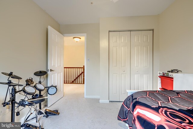 2212 Palustris Ln, Abingdon, MD 21009 - carpeted bedroom featuring a closet and baseboards